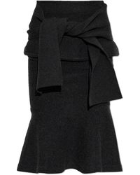 Jacquemus - Rokken ,Grijs ,Wol Wool Skirt Fiocco - Lyst