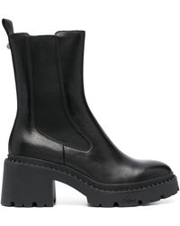 Ash - Nico 75mm Leather Ankle Boots - Lyst