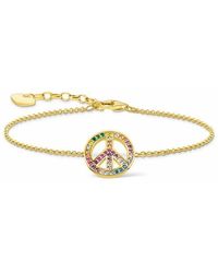 Thomas Sabo - Accessoires ,Geel ,Armband Vredes-Teken A2071-996-7-L19V - Lyst