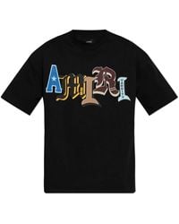 Amiri - T-Shirt Met Logo - Lyst