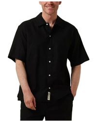 Woodbird - Schwarzes Leinenhemd Casual Stil - Lyst