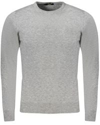 Roberto Cavalli - Grauer polyester-pullover - Lyst