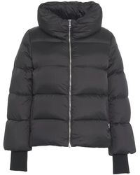 Add - Jassen ,Zwart ,Satijn Gewatteerd Donsjack - Lyst