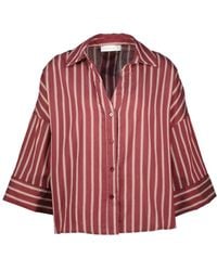 Amélie & Amélie - Dahlia Bordeaux Bluse - Lyst