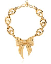 Dolce & Gabbana - Halskette mit schleifenförmigem anhänger - Lyst