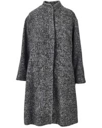 Emporio Armani - Melange Wol Jas Met Opstaande Kraag - Lyst