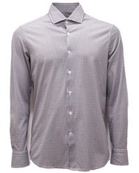 Sonrisa - Jersey Overhemd Met Katoenen Fantasiepatroon - Lyst