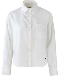 Max Mara - Overhemden ,Wit ,Katoen Witte Katoenen Overhemd - Lyst