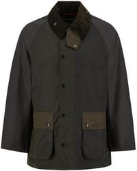 Barbour - Patchwork Oversized Gewaxte Jas Salie Multi - Lyst