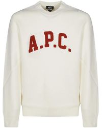 A.P.C. - Joshua Wollen Trui Met Print Op De Voorkant - Lyst
