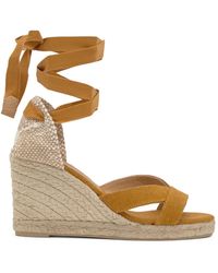 Castañer - Schoenen ,Geel ,Jute Sleehakken Met 9 Cm Hak - Lyst