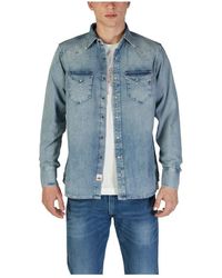 Replay - Baumwoll-langarmshirt - Lyst