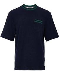 Thom Browne - Katoenen Gebreide Top Met Korte Mouwen - Lyst