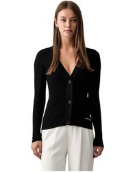 ARMANI EXCHANGE - Fitted Cardigan - Lyst