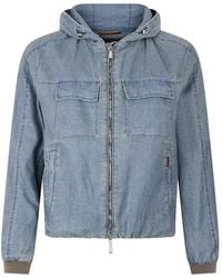 Moorer - Jassen ,Blauw ,Denim Elton Jacket - Lyst