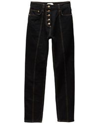 Versace - High Waist Rechte Jeans - Lyst