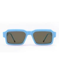 Thom Browne - Accessoires ,Blauw ,Acetaat Rechthoekige Zonnebril - Lyst