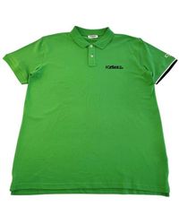 Iceberg - Tops ,Groen ,Katoen Groen Katoenen Poloshirt Met Logo - Lyst