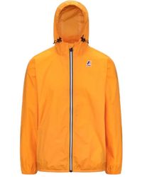 K-Way - Jassen ,Oranje ,Nylon Le Vrai 4.0 Claude Jacket - Lyst