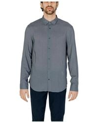 ARMANI EXCHANGE - Viscose Lange Mouw Shirt Collectie Lente/Zomer - Lyst