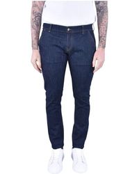 Dondup - Skinny fit niedrige taille dunkelblaue jeans - Lyst