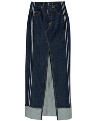 DSquared² - Rokken ,Blauw ,Denim Denim Rok - Lyst