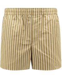 Ami Paris - Groene Casual Katoenen Shorts - Lyst