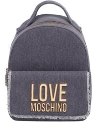 Love Moschino - Rucksack mit logo und reißverschluss - Lyst