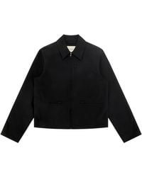 Entire studios - Jassen ,Zwart ,Katoen Jacket Met Rits - Lyst