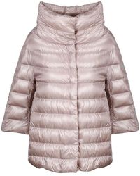 Herno Cropped Sleeves Down Jacket - Roze