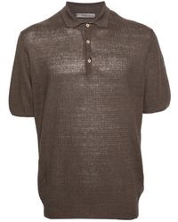 Corneliani - Leinen polo shirt 100% made in italy - Lyst