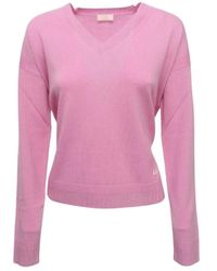 Liu Jo - V-Neck Knitwear - Lyst