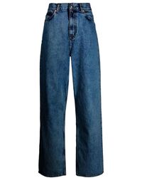 Wardrobe NYC - Indigo low rise jeans - Lyst