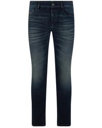 DIESEL Skinny Coated Jeans in Black for Men | Lyst UK
