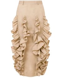 Moschino - Rokken ,Katoen Midi Rok - Lyst