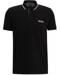 BOSS - Schwarze t-shirts und polos - Lyst