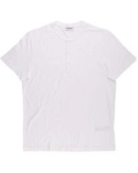 Dondup - Tops ,Wit ,Katoen Casual Katoenen T-Shirt - Lyst
