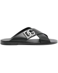 Dolce & Gabbana - Leather Sandal - Lyst