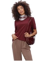 SELECTED - Tops ,Rood Tops T-Shirts Slfessential Ss Boxy Tee - Lyst
