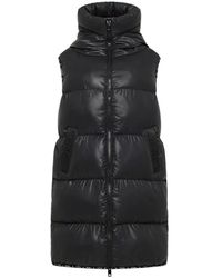 carlo colucci - Jassen ,Zwart ,Gewatteerd Lang Vest Decima - Lyst