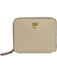 Pinko - Accessoires ,Katoen Taylor Zip Around Portemonnee - Lyst
