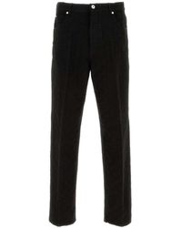 Ferragamo - Jeans ,Zwart ,Katoen Zwarte Katoenen Broek - Lyst