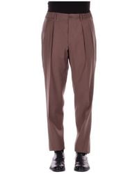 Tagliatore - Broeken ,Bruin ,Katoen Pantalon De Costume - Lyst