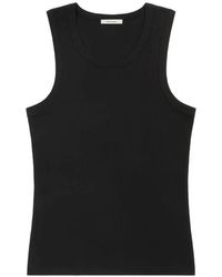 Entire studios - Truien & Vesten ,Zwart ,Katoen Rib Tank - Lyst