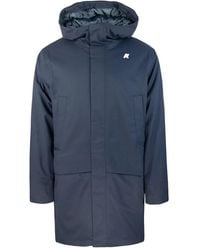 K-Way - Blauwe Regenjas Voor Mannen - Lyst