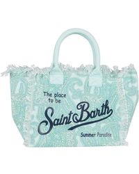 Mc2 Saint Barth - Canvas Vanity Tasche Grün Aqua - Lyst