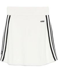 Autry - Rokken ,Wit ,Nylon Gebreide Viscose Rok - Lyst