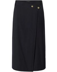 Pinko - Rokken ,Blauw ,Marzemino G03 Midi Rok - Lyst