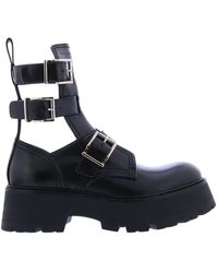 Alexander McQueen - Lace-up boots - Lyst