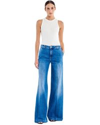 ViCOLO - Jeans ,Blauw ,Katoen Elena Wide Leg Jeans - Lyst